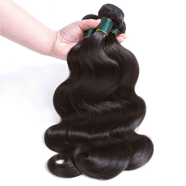 10A Body Wave Hair 4 Bundles With Closure Natural Color - edmundhair.com