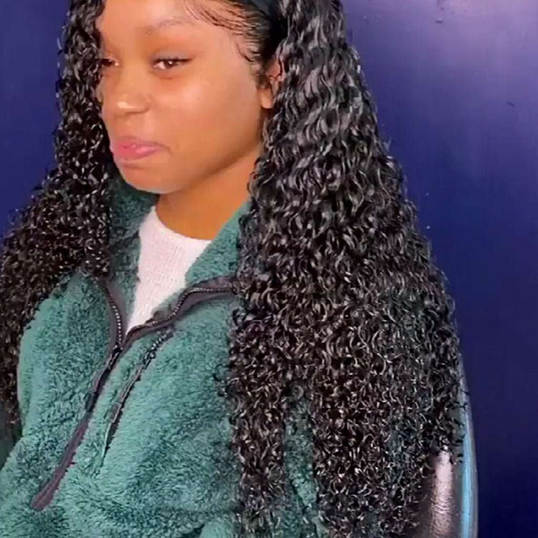 10A Jerry Curly Virgin Hair 3 Bundles With Frontal 100% Human Hair - edmundhair.com