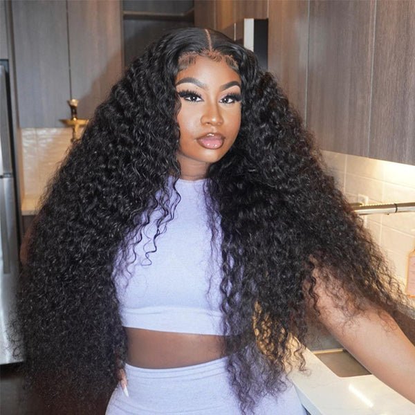 13X4 Transparent HD lace Front Deep Wave Wigs - edmundhair.com