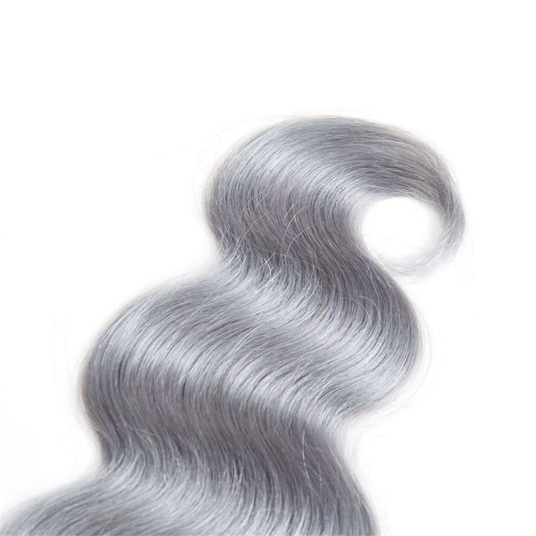 Ombre Grey 3 Bundles Body Wave Brazilian Human Hair Bundles