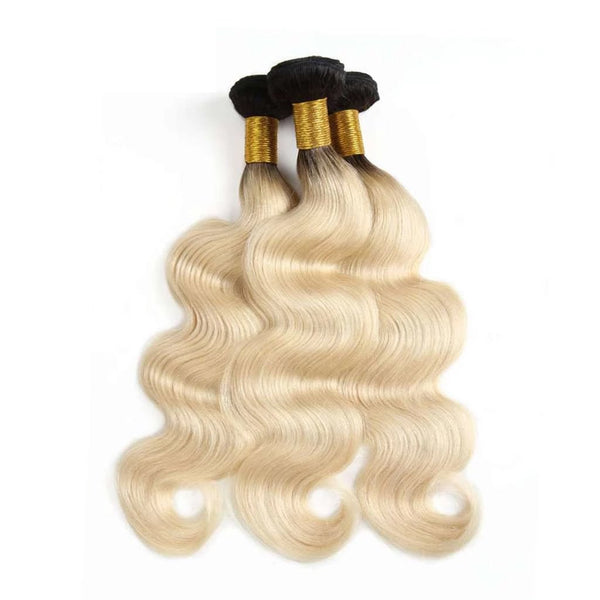 3 Bundles 1b/613 Ombr¨¦ Blonde Hair Body Wave Brazilian Human Hair - edmundhair.com