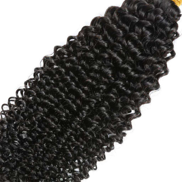 Kinky Curly Hair Bundles 9A 100% Human Hair Natural Color