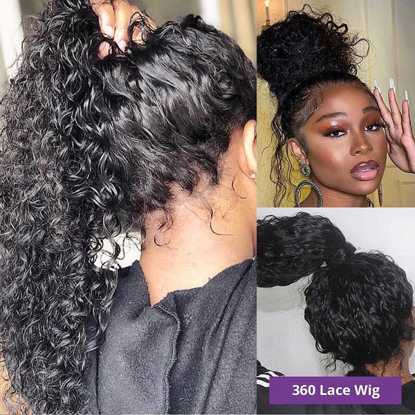 Flash Sale 360 Transparent Lace Frontal Wig 180% Density Human Hair