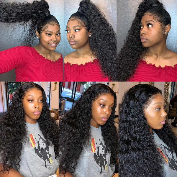 4 Bundles 10A Deep Wave Human Hair Bundles Natural Color - edmundhair.com