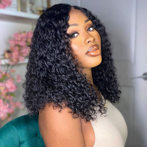 BOGO SALE: $139=Body Wave Short Bob Wig 8''+Short Jerry Curly Wig Bob Hair 8''