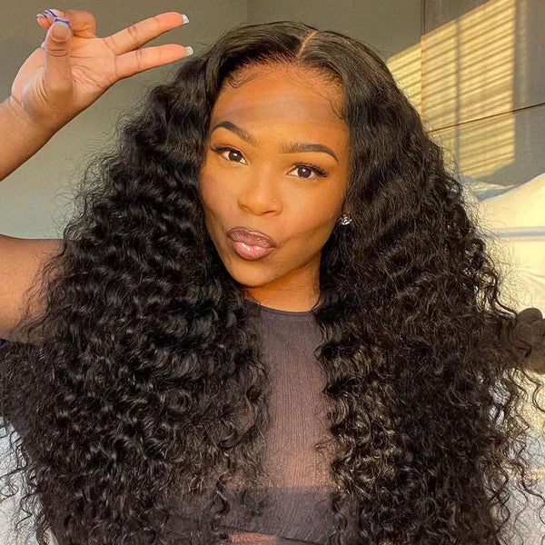 Clearance Sale 4X4 Lace Closure Deep Wave Wigs