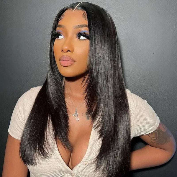 Clearance Sale 4x4 Lace Closure Straight Wig 100% Human Hair