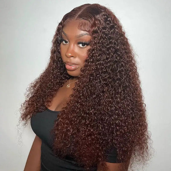 Glueless V Part Kinky Curly Human Hair Wig Beginner Friendly