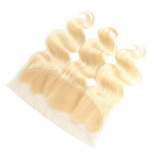 613 Blonde Body Wave Hair Lace Frontal Closure 13x4Inchs 100% Human Hair - edmundhair.com