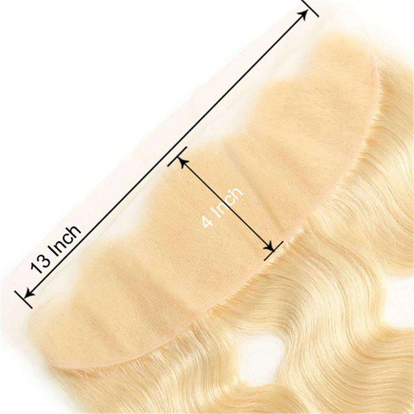 613 Honey Blonde Brazilian Body Wave Hair 3 Bundles With Frontal Human Hair - edmundhair.com