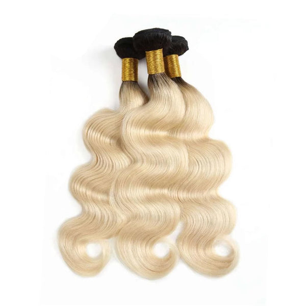 Hair Bundles 1b/613 Ombr¨¦ Blonde Hair Body Wave Brazilian Human Hair