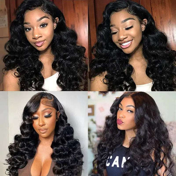 9A Grade Loose Wave 3 Bundles With Frontal Brazilian Virgin Hair - edmundhair.com