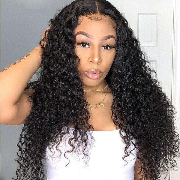 9A Jerry Curly 3 Bundles with Lace Closure Natural Color Purvian Virgin Hair - edmundhair.com