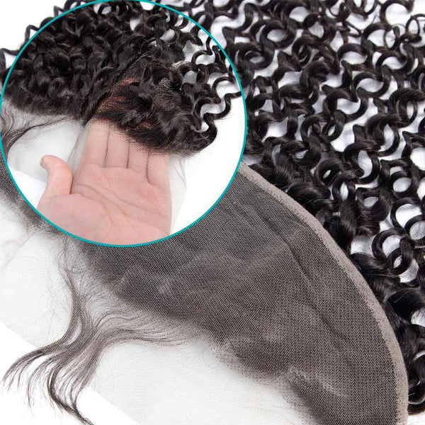 9A Jerry Curly Virgin Hair 3 Bundles With Frontal Human Hair - edmundhair.com