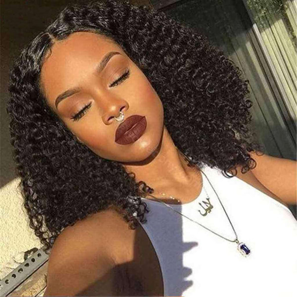 9A Kinky Curly 3 Bundles with Lace Closure Natural Color Brazilian Virgin Hair - edmundhair.com