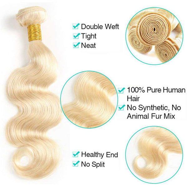 Hair Bundles 613 Honey Blonde Hair Body Wave 100% Human Hair