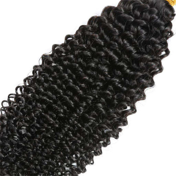 Afro Kinky Curly Hair 3 Bundles 10A Brazilian Human Hair Natural Color - edmundhair.com