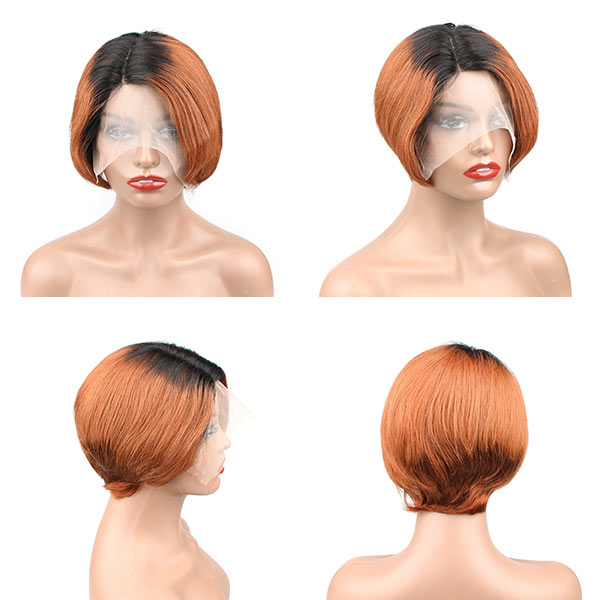 FLASH SALE Pixie Cut Wig Fashion Cheap Pre-Styled Short Bob Wigs Human Hair