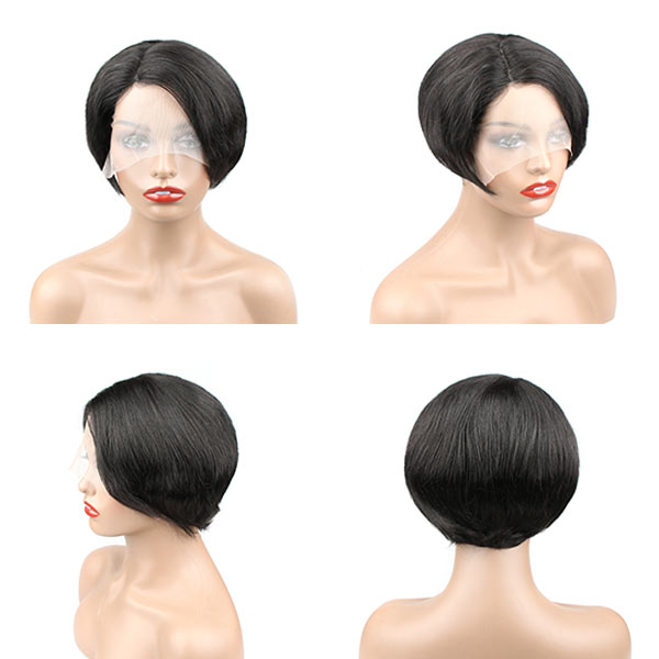 FLASH SALE Pixie Cut Wig Fashion Cheap Pre-Styled Short Bob Wigs Human Hair