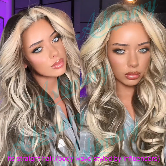 Flash Sale Blonde Balayage Highlight 13x4 Lace Frontal Human Hair Wig