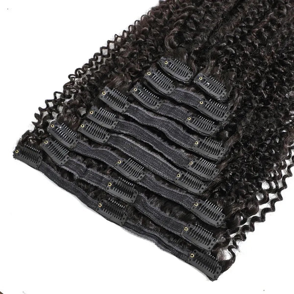 Flash Sale Kinky Curly Hair Clip Ins Human Hair Extensions