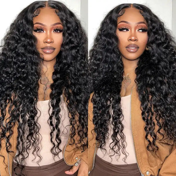 Glueless V Part 0 Skill Needed Wig Beginner Friendly Natural Scalp Curly Human Hair Upgrade Thin Part Wig Without Leave out