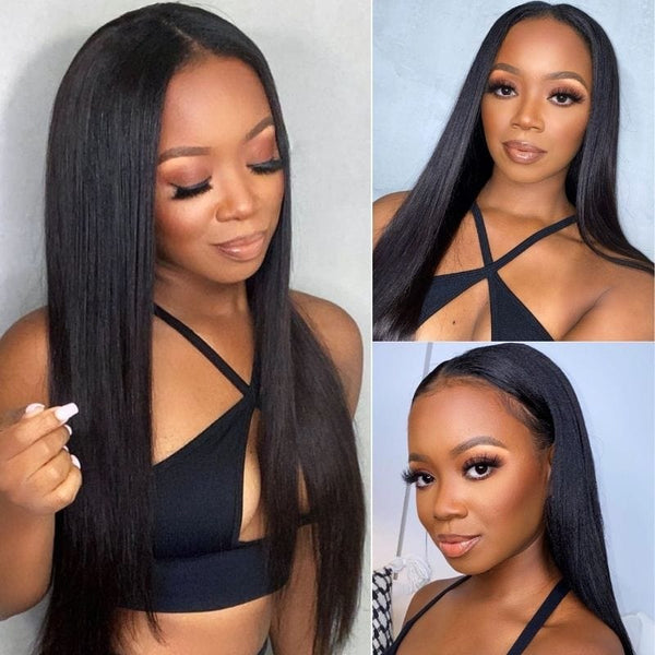 Flash Sale V Part Glueless Wig No Leave Out Quick & Easy Affordable Human Hair Wig